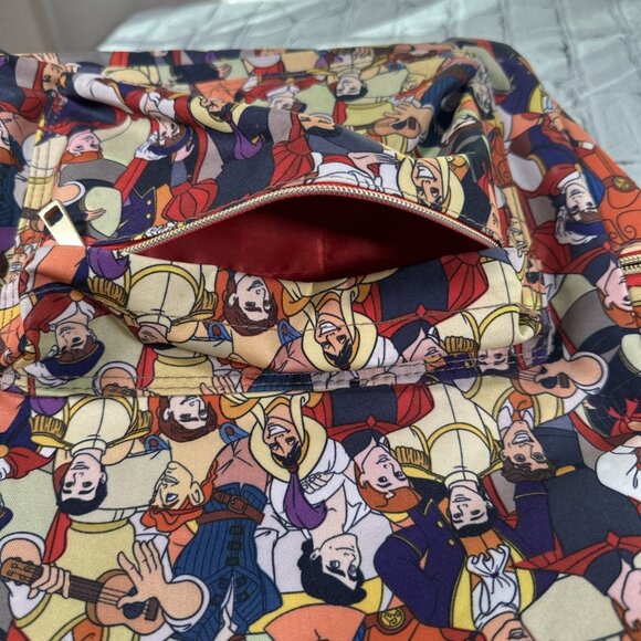 Disney Store Oh My Disney Hero Prince Backpack Bag Flynn Beast Eric Phillip - Picture 12 of 16